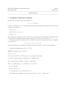 1 Lyapunov  Function  Analysis