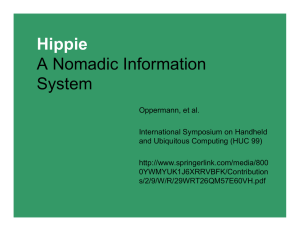 Hippie A Nomadic Information System
