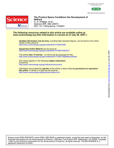 C. A. Hidalgo, , 482 (2007); DOI: 10.1126/science.1144581