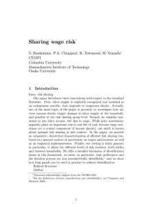 Sharing wage risk
