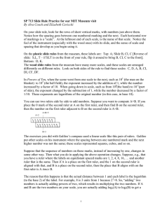 SP 713 Slide Rule Practice for our MIT Museum visit