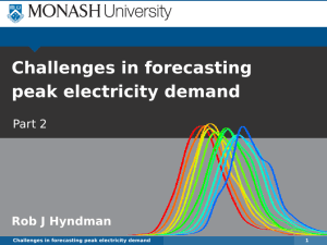 Challenges in forecasting peak electricity demand Rob J Hyndman Part 2