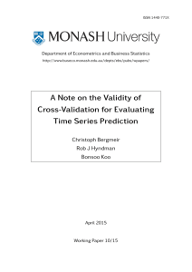 A Note on the Validity of Cross-Validation for Evaluating Time Series Prediction