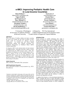 e-IMCI: Improving Pediatric Health Care in Low-Income Countries