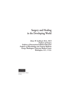 Surgery and Healing in the Developing World