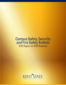 Campus Safety, Security and Fire Safety Bulletin 2015 Report on 2014 Statistics