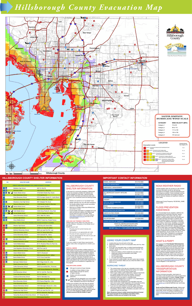 Hillsborough County Storm Surge Map - Maping Resources