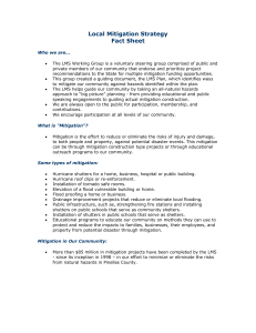 Local Mitigation Strategy Fact Sheet