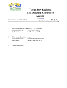 Tampa Bay Regional Collaboration Committee Agenda