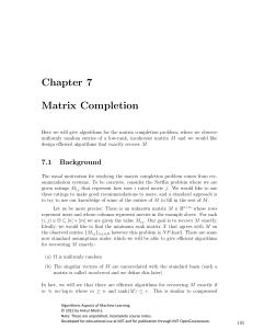 7 Chapter Completion Matrix