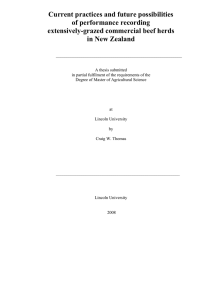 Current practices and future possibilities of performance recording extensively-grazed commercial beef herds