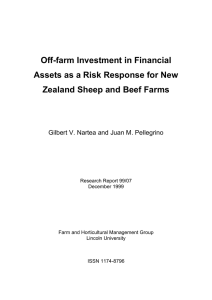 Off-farm Investment in Financial Assets as a Risk Response for New