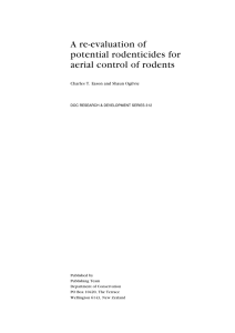 A re-evaluation of potential rodenticides for aerial control of rodents