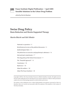 Swiss Drug Policy