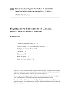 Psychoactive Substances in Canada