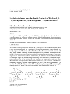 Synthetic studies on morellin. Part 4: Synthesis of 2,2-dimethyl- H R