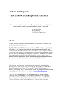 The Case for Completing Polio Eradication  The World Health Organization