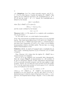 1.21.  Bialgebras.  Let  C  be ... C → Vec  be  a  ﬁber ...