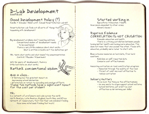 D-Lab Development Good Development Policy (?) Started working in