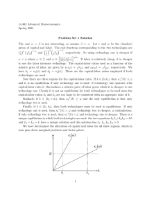 14.462 Advanced Maroeconomics Spring 2004 Problem  Set  1  Solution α