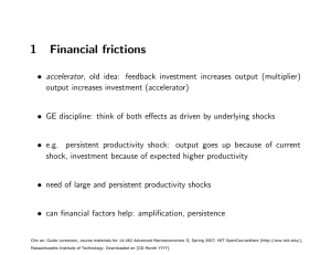 1  Financial  frictions