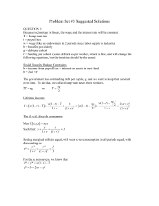 Problem Set #3 Suggested Solutions