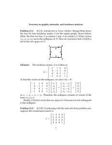 Exercises Problem (8.2 #1. Introduction to Linear Algebra: Strang) Write down