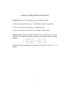 (6.4 #7. Introduction to Linear Algebra: Strang) � 1  b