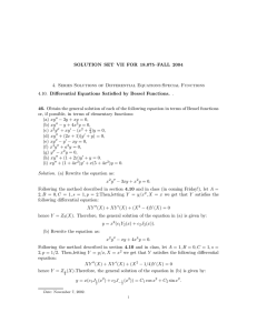 SOLUTION  SET  VII  FOR  18.075–FALL ... 4.  Series  Solutions  of  Differential ...