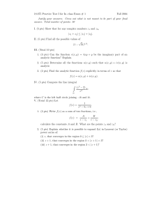 18.075 Practice Test I for In–class Exam # 1 Fall 2004