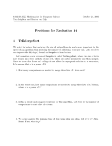 Problems  for  Recitation  14 1  TriMergeSort