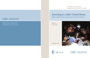 Investing in a Safer United States a report of the csis
