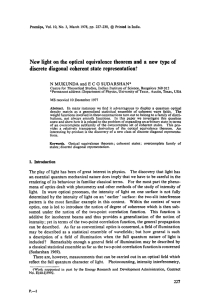 New  light  on  the  optical ... discrete  diagonal  coherent  state  representation?