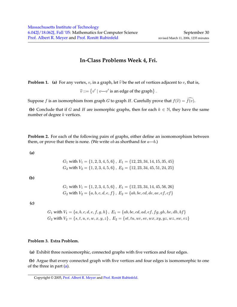 Mathematics For Computer Science September 30 And Massachusetts Institute Of Technology