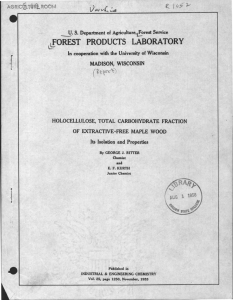 'I ° FOREST PRODUCTS LABORATOR Y 0