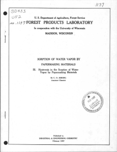 3D 433 U5-0- ,i/37 FOREST PRODUCTS LABORATORY