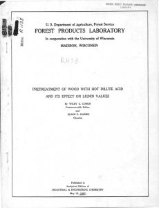 FOREST PRODUCTS LABORATOR Y