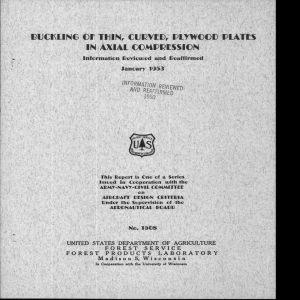 IBIJCIKLING Of CUM, 'PLYWOOD PLATES IN AXIAL COMPRESSION Madison 5, Wisconsin