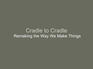 Cradle to Cradle Remaking the Way We Make Things 1