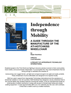 Independence through Mobility A GUIDE THROUGH THE