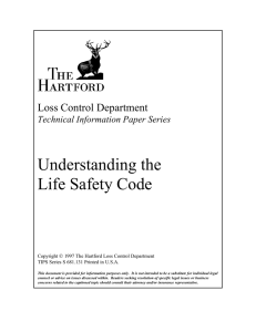 Understanding the Life Safety Code Loss Control Department Technical Information Paper Series