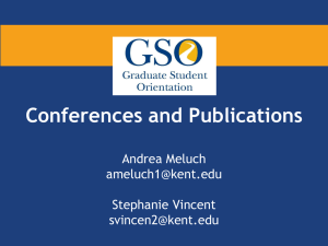 Conferences and Publications  Andrea Meluch