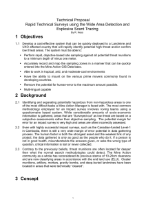 1  Objectives Technical Proposal Explosive Scent Tracing