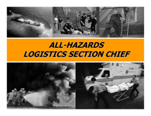 ALL - HAZARDS LOGISTICS SECTION CHIEF