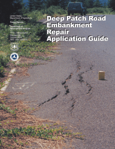 Deep Patch Road Embankment Repair Application Guide