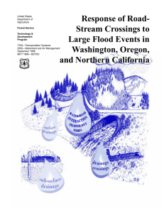 Response of Road- Stream Crossings to Large Flood Events in Washington, Oregon,