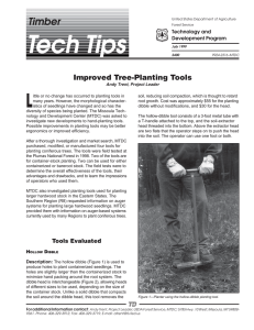 L Timber Improved Tree-Planting Tools