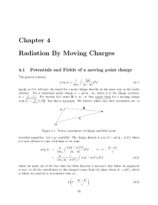 By Chapter  4 Radiation Moving  Charges