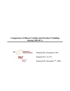 Comparison of Silicon Carbide and Zircaloy4 Cladding during LBLOCA