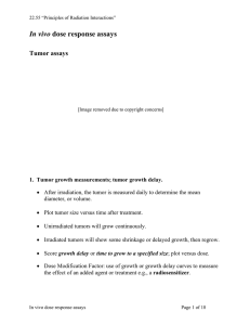 In vivo Tumor assays